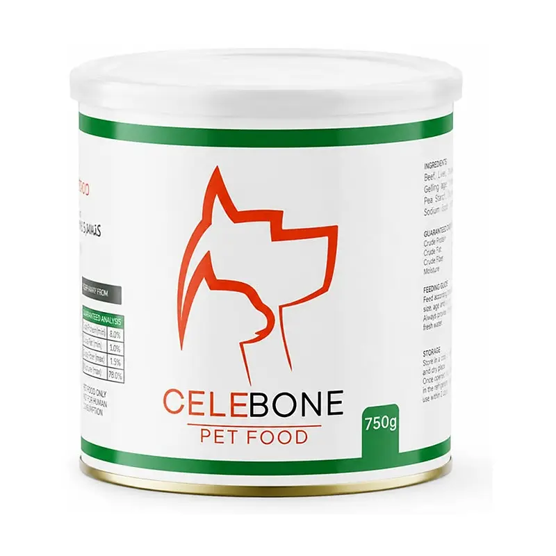 کنسرو سگ سلبن (Celebone) پته با طعم مرغ وزن ۷۵۰ گرم