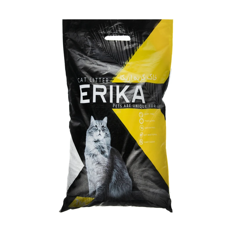 خاک بستر گربه اریکا (Erika) مدل سوپر پرمیوم معطر وزن ۷ کیلوگرم