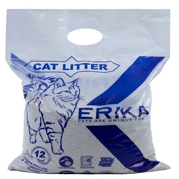 خاک بستر گربه اریکا (Erika) مدل گرانول وزن ۱۰ کیلوگرم